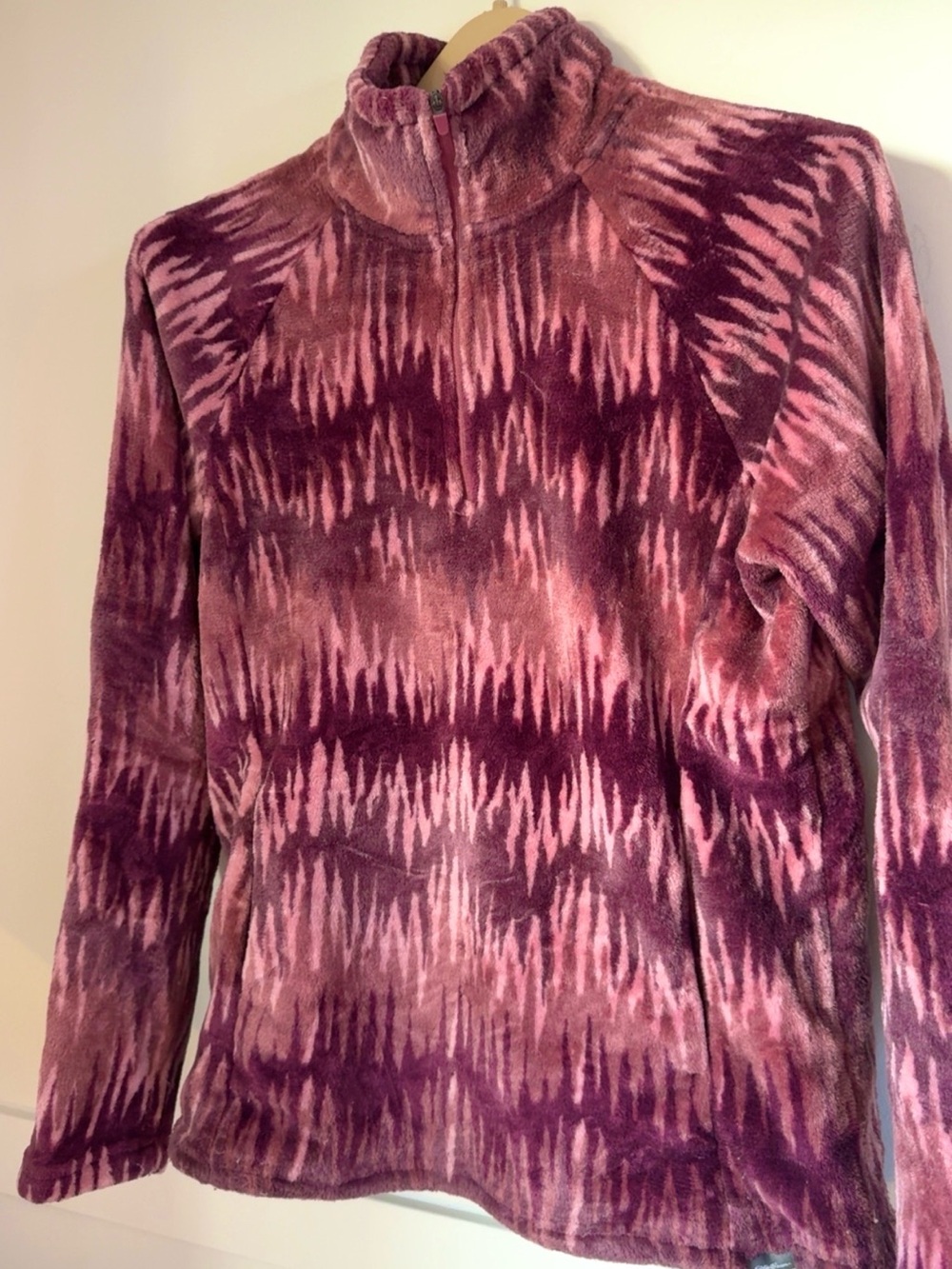EDDIE BAUER FLEECE QUARTER ZIP PULLOVER SIZE M